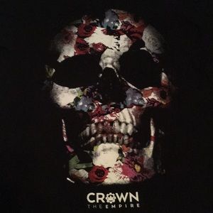 Crown The Empire Floral Skull Shirt
